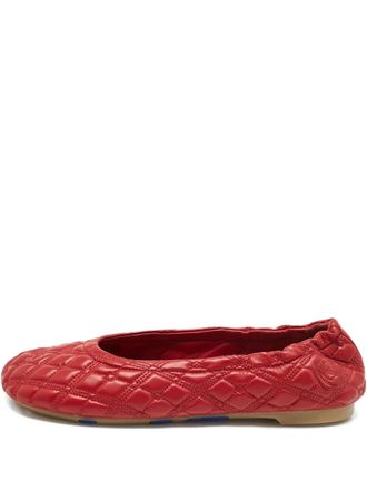 Burberry leather quilted ballet flats - women - Calf Leather/Calf Leather/Calf Leather - 37 - Red