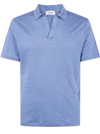 Gran Sasso Logo Print Short Sleeves Skipper Polo Shirt