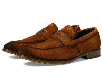 Stacy Adams Burke Penny Slip-On Mens Lace Up Wing Tip Shoes Copper : 10.5 M, Suede