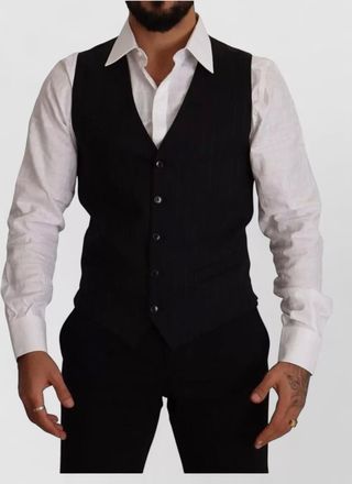 Dolce & Gabbana striped wool waistcoat