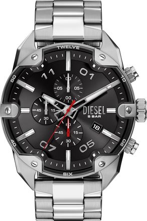 Diesel Spiked Stainless Steel Watch - Timeframes - Man - Silver