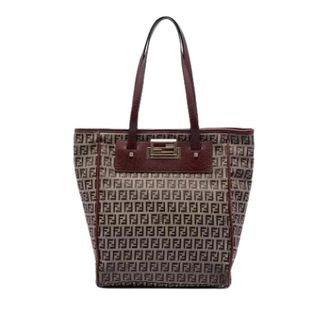 Fendi Pre-owned Tote Bags, female, Brown, Size: ONE SIZE Pre-owned Vintage Tote