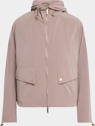 Emporio Armani Hooded Full-Zip Blouson Nylon Jacket