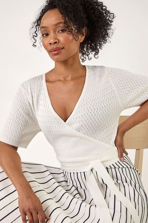 Roman Wrap Knitted Dress