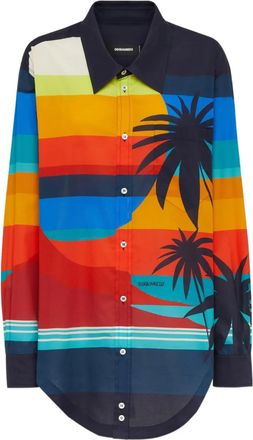 Dsquared2 Camicia in cotone - Blu