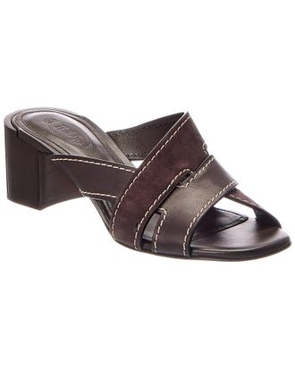 Tod's Tods Leather & Suede Sandal