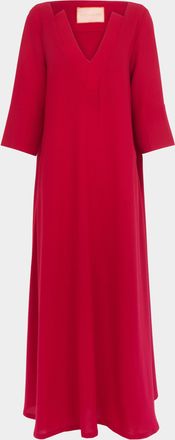 Marta Ferri Genova Wool Kaftan Dress