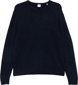 Aspesi Trui van wol met ronde hals - Heren - Cashmere truien - Blauw - L - Wol - Truien & Vesten