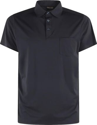 Save The Duck logo-patch chest-pocket polo shirt - men - Nylon - S - Blue