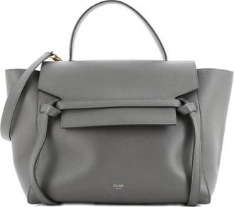 Celine Belt Bag Textured Leather Medium satchel - Grijs