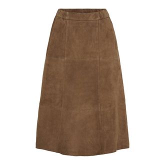 Notyz Gonna in camoscio Casablanca - - Skirts - Donna - Marrone - S