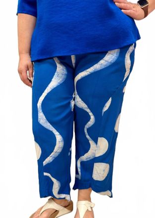 Iguana Flap Front Pant In Batik
