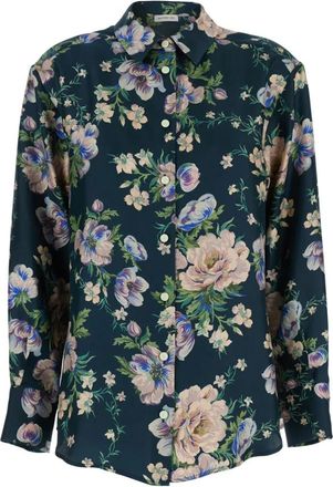 Mantero 1902 Overhemden, Dames, Veelkleurig, M, Katoen, Ava Shirt