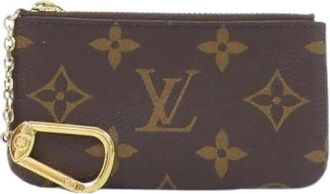Louis Vuitton Vintage, unisex, Bruin, ONE Size, Pre-owned Pochette Clé Monogram Kaart Sleuteletui