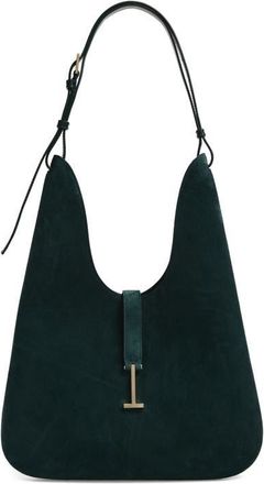 Tom Ford Medium Kara Smooth Suede Hobo Bag in Pine Green at Nordstrom