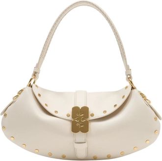 Ganni Handbags, female, White, Size: ONE SIZE B-Kat Bag
