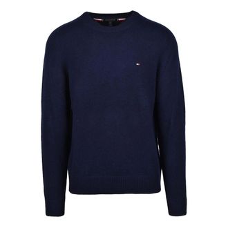 Tommy Hilfiger Heren, Truien, Blauw, Maat: 4XL Wol