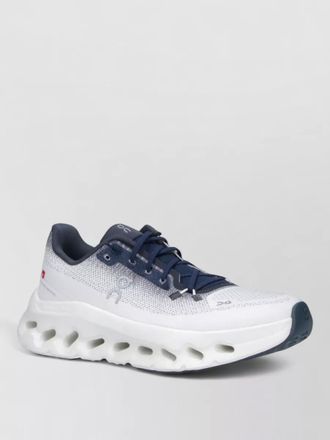 On mesh upper low top rubber outsole sneakers