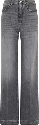 Seventy Grey Straight-Leg Corduroy Denim Jeans