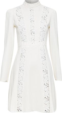 Giambattista Valli floral lace insert shift dress