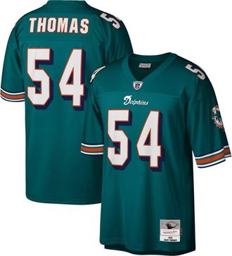 Mitchell & Ness Mens Mitchell & Ness Zach Thomas Aqua Miami Dolphins Legacy Replica Jersey at Nordstrom, Size Medium