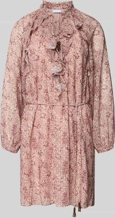 Jake*s Knielanges Kleid mit Raglan&auml;rmeln in Kirsche, Gr&ouml;&szlig;e 34