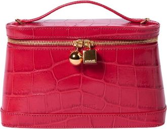 Jacquemus Le Petit Vanity - Dames - Mini tas - Rood - ONE Size - Leer - Tassen