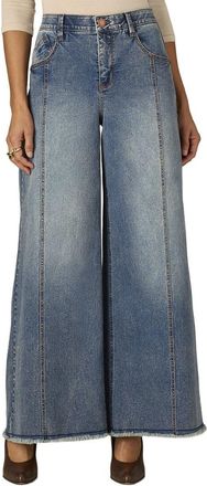 Wit & Wisdom Wit & Wisdom Mid Blue Artisanal Skyrise Round Up Wider Leg Jean