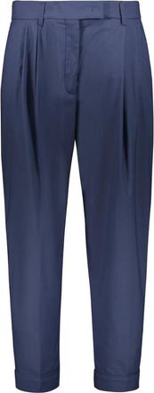 Moorer Tapered Broeken - Dames - Broeken - Blauw - 3XS - Katoen - Broeken