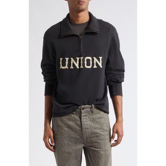 Ralph Lauren Finn Cotton Jersey Half Zip Pullover in Navy/multi at Nordstrom, Size X-Large