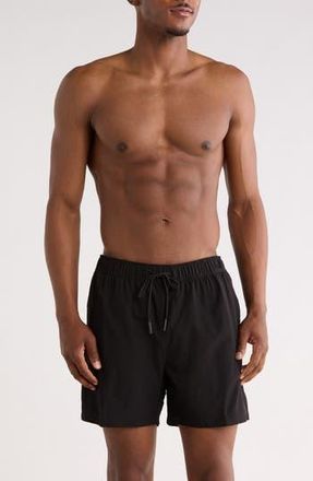 Vintage Summer Swimwear Performance Lined Volley Swim Shorts in Black at Nordstrom Rack, Size Xx-Large