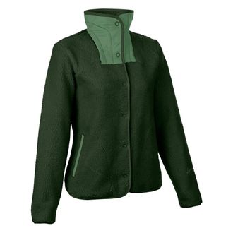 LaMunt Sabine Cozy Thermal Cardigan - Dames - Fleece jassen - Groen - XS - Polyester - Fitness