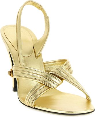Versace Gianni Sandal Heel - Gold