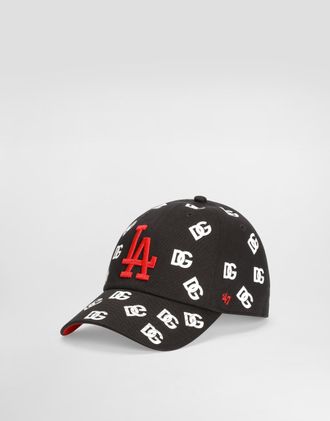 Dolce & Gabbana X 47 Los Angeles Dodgers Logo-print Baseball Cap - Man Hats And Gloves Multi-colored Onesize