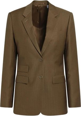 Burberry Stellan Tailored Jacket - Dames - Blazers - Bruin - 2XS - Wol - Jassen