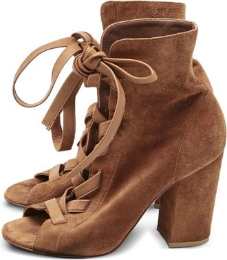 Gianvito Rossi Stivaletti a punta aperta - Marrone