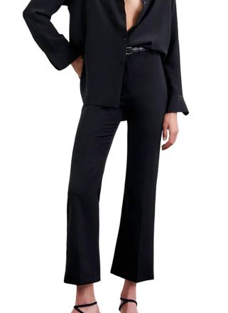 Nili Lotan Cropped Corette Pant In Black