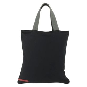 Prada Pre-owned Tote Bags, female, Black, Size: ONE SIZE Pre-owned Sport Tote Bag
