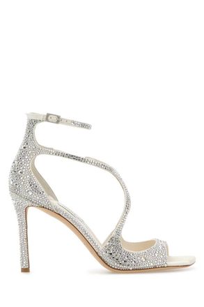 Jimmy Choo London White Open Square Toe Heels