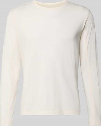 Salomon Funktionsshirt mit Logo und Rundhalsausschnitt in Offwhite, Gr&ouml;&szlig;e XXL