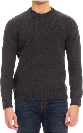Gran Sasso Trui met ronde hals - Heren - Ronde hals truien - Grijs - 2XL - Wol - Truien & Vesten