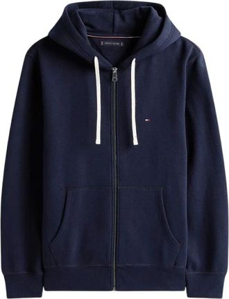 Tommy Hilfiger Fleece Zip-Thru Hoody - Heren - Vesten met rits - Blauw - XL - Katoen - Hoodies & sweatvesten