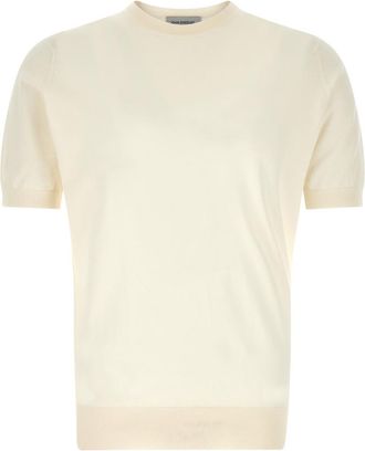 John Smedley White Kempton T-shirt