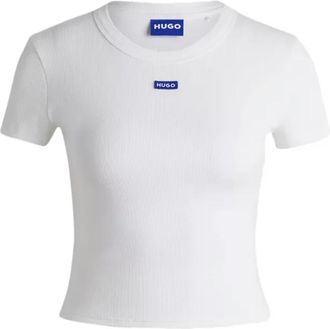HUGO BOSS Mujer, Camisetas, Blanco, Talla: M