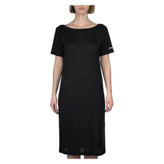 Hinnominate Elegant Back Vent Dress in Zwart - Dames - Casual kleedjes - Zwart - L - Kleedjes