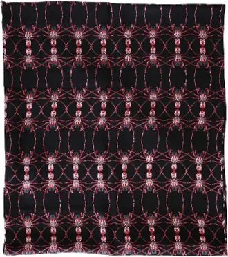 Alexander McQueen Pre-owned Silk scarves - Dames - Vintage Accessoires - Zwart - ONE Size - Leer - Vintage