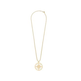 Elisabetta Franchi Collana lunga con medaglione - - Accessories - Donna - Giallo - ONE SIZE