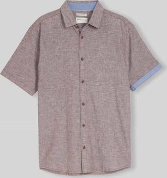 Tom Tailor Regular Fit Freizeithemd aus Leinen-Baumwolle-Mix in Hazel, Gr&ouml;&szlig;e XXL