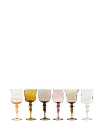 BITOSSI HOME glass goblets (set of six) - Giallo