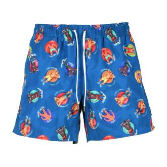 Ermenegildo Zegna Heren, Badkleding, Blauw, Maat: XL Poliester